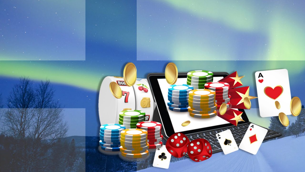 Suomen lippu ja kasinopelejä